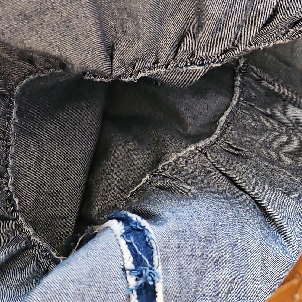 Hand Sewn Vintage Denim Skit With Eyelet Details - Picture 4 of 12